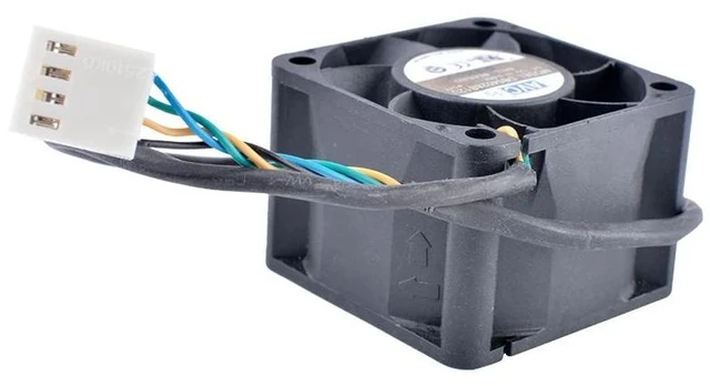 Alt view image 8 of 8 - DB04028B12U 40mm fan 4cm 4028 40x40x28mm 12V 0.66A Dual Ball Bearing 4-wire 4pin PWM Server Power Airflow Coo