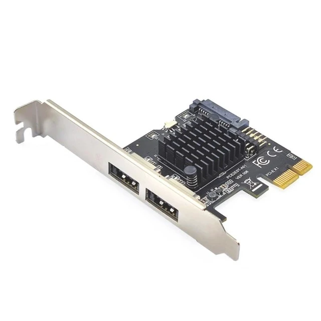 Alt view image 7 of 12 - Pci-e to Dual Port POWER OVER ESATA pci e to Power eSATA USB Expansion Card for Command Queuing Expansion Cards(A)