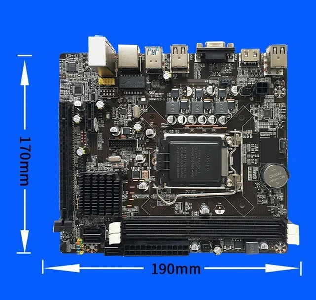 Alt view image 11 of 12 - B75 Desktop Motherboard+G620 CPU+SATA Cable+Switch Cable+Baffle LGA1155 DDR3 for I3 I5 I7 Series Pentium Celeron CPU