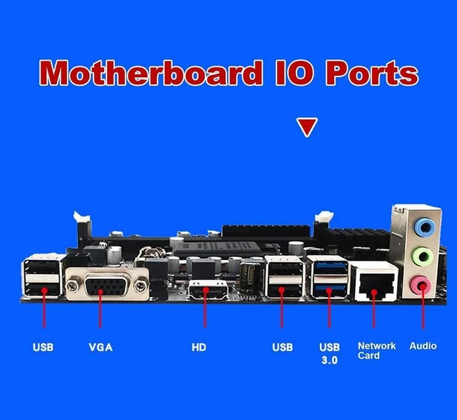 Alt view image 10 of 12 - B75 Desktop Motherboard+G620 CPU+SATA Cable+Switch Cable+Baffle LGA1155 DDR3 for I3 I5 I7 Series Pentium Celeron CPU