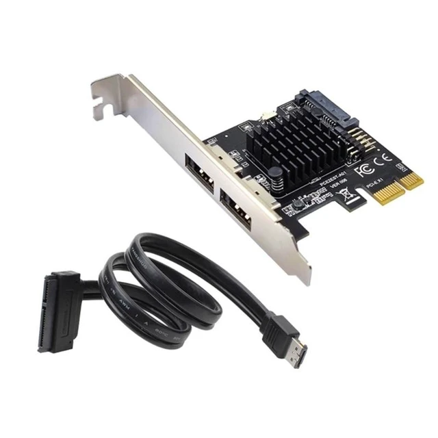 Alt view image 9 of 12 - Pci-e to Dual Port POWER OVER ESATA pci e to Power eSATA USB Expansion Card for Command Queuing Expansion Cards(A)