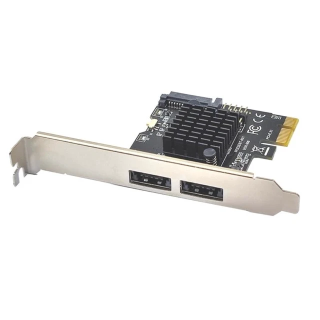 Alt view image 11 of 12 - Pci-e to Dual Port POWER OVER ESATA pci e to Power eSATA USB Expansion Card for Command Queuing Expansion Cards(A)