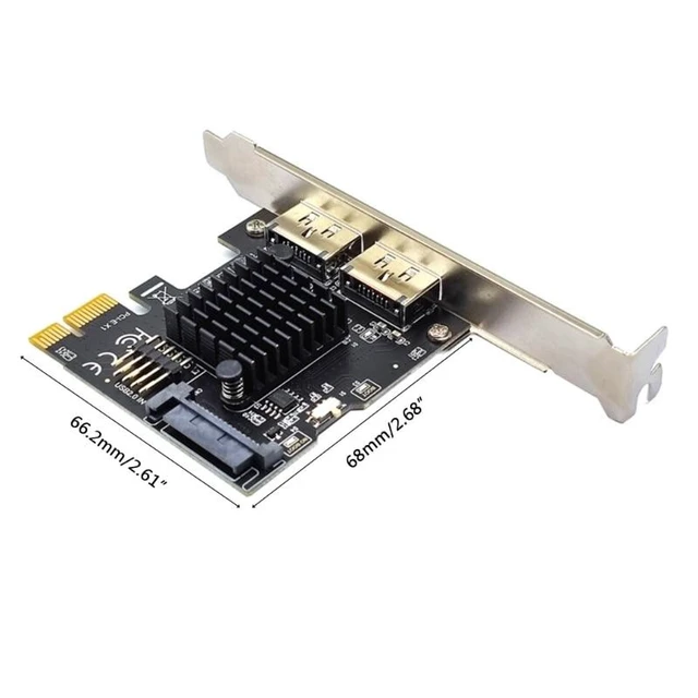 Alt view image 12 of 12 - Pci-e to Dual Port POWER OVER ESATA pci e to Power eSATA USB Expansion Card for Command Queuing Expansion Cards(A)