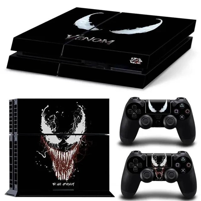 Alt view image 2 of 2 - Venom Game Console Vinyl Skin Sticker for PS4 Controller GamePad Decal Printing Protective Film(TN-PS4-7185)