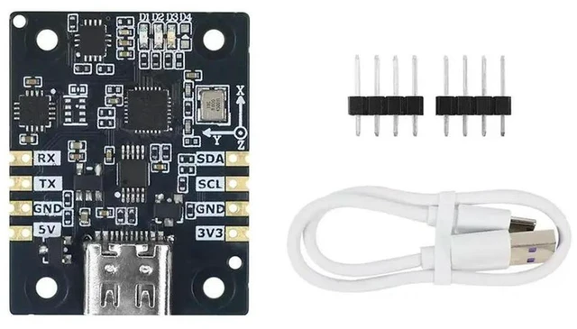 Alt view image 4 of 6 - High-Precision 9-Axis IMU Module For ROS For Robotic Attitude Sensor AHRS Functionality Calculation