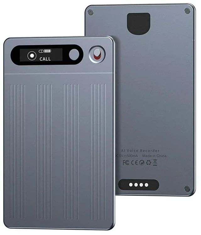 Alt view image 4 of 6 - 64GB AI Voice Recorder APP Control Audio Recorder Transcribe & Summarization with ChatGPT AI Notetaking Device for Meetings/Call