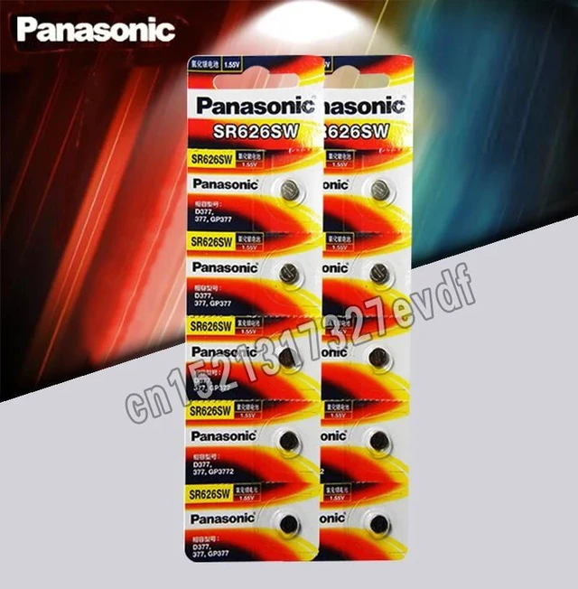 Main image of 10pcs/lot SR626SW Button Cell Watch Coin Battery G4 377A 377 LR626 SR626SW SR66 LR66 Silver Oxide Batteries