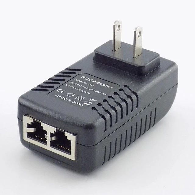 Alt view image 10 of 12 - 12V 1A POE Injector Wall Plug POE Switch Power Supply Adapter Wireless Ethernet Adapter For IP Camera CCTV US/EU Plug L1 (EU plug)