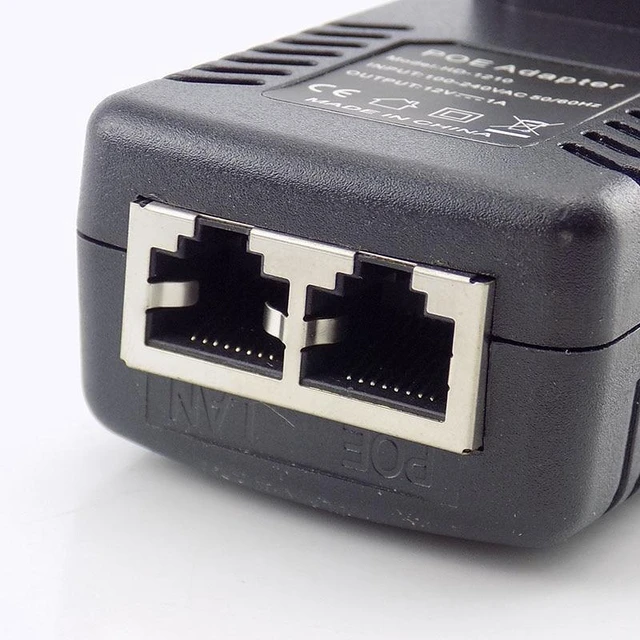 Alt view image 11 of 12 - 12V 1A POE Injector Wall Plug POE Switch Power Supply Adapter Wireless Ethernet Adapter For IP Camera CCTV US/EU Plug L1 (EU plug)