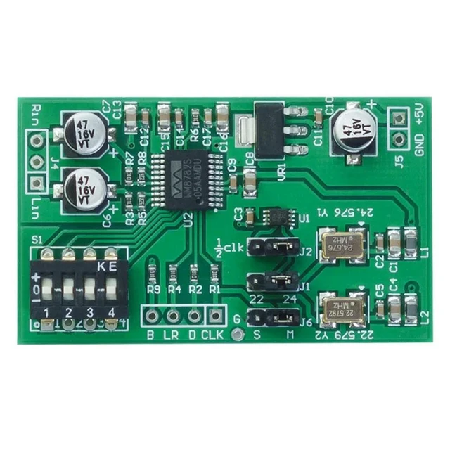 Alt view image 4 of 6 - Dual Channel 24-bit ADC Data Acquisition Card WM8782 AUX Analog Audio To I2S Align Digital Output Module Around 24bit 192K