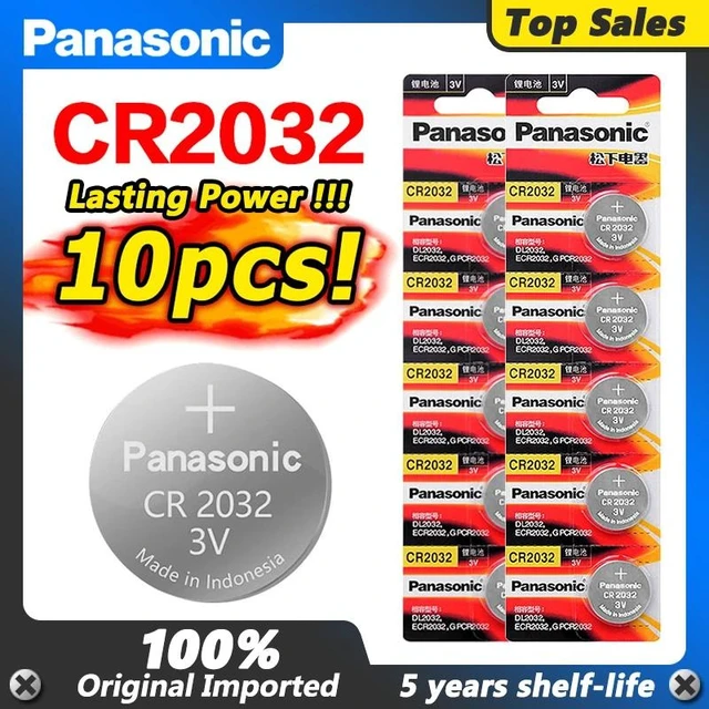 Main image of 10pcs brand cr2032 battery for cr 2032 3v button cell coin batteries for watch computer CR2032 For Toys