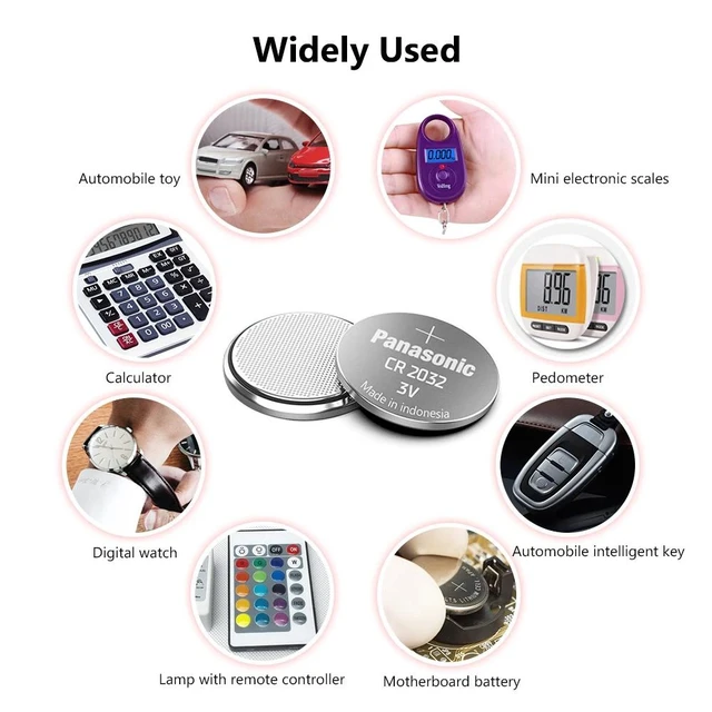 Alt view image 6 of 6 - 10pcs brand cr2032 battery for cr 2032 3v button cell coin batteries for watch computer CR2032 For Toys