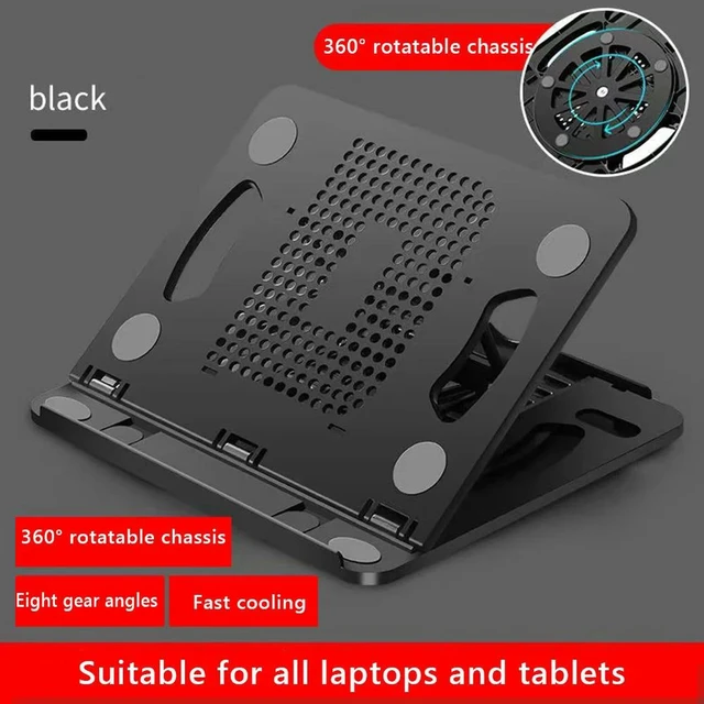 Alt view image 8 of 12 - Rotary Adjustable Foldable Laptop Stand Universal Desktop Notebook Holder Tablet Bracket Support Accessory