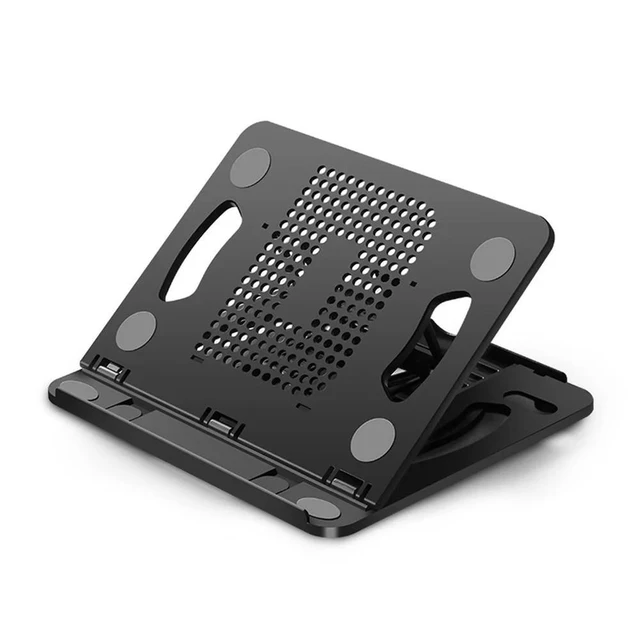 Alt view image 10 of 12 - Rotary Adjustable Foldable Laptop Stand Universal Desktop Notebook Holder Tablet Bracket Support Accessory