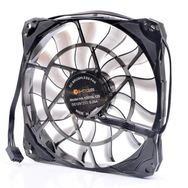 Alt view image 6 of 8 - HA-12015L12S 12cm 12015 120x120x15mm 120mm fan 12V 0.25A computer chassis CPU ultra-thin silent cooling fan