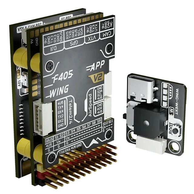 Alt view image 4 of 6 - WING APP V2 F405 For Fixed Wing FPV Flight Controller, Supports For Speedybee APP Preset Function-DIY RC Airplane Components