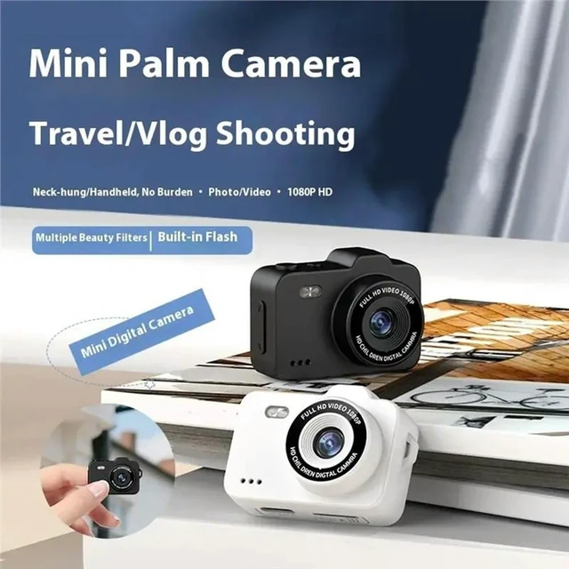 Alt view image 6 of 6 - Camera 1080P Micro Camera Keychain Camera Necklace-Style Vlog Camera Pocket Camera Ultra-Compact Digital Camera