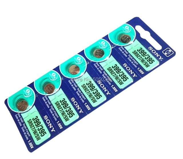 Alt view image 5 of 6 - 2PC FOR SONY 395 SR927SW 399 SR927W AG7 LR927 1.55V Button Cell Watch Coin Battery Watch batteries MADE IN JAPAN