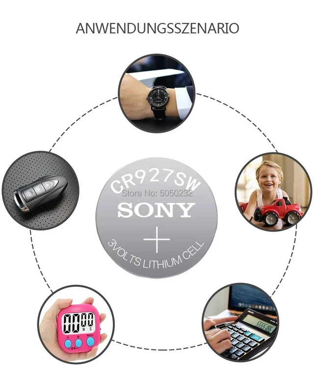 Alt view image 6 of 6 - 2PC FOR SONY 395 SR927SW 399 SR927W AG7 LR927 1.55V Button Cell Watch Coin Battery Watch batteries MADE IN JAPAN