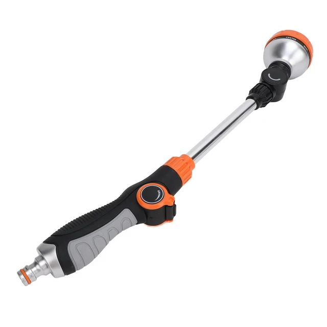 Alt view image 5 of 6 - Garden Hose Wand 8 Patterns Multifunctional ABS TPR Aluminum Alloy Long Hose Nozzle Sprayer for Agriculture Irrigation Car Washi