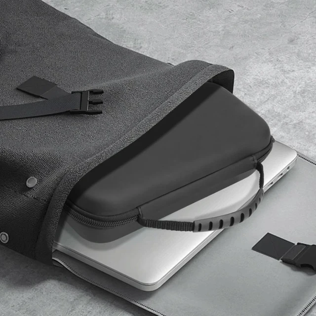 Alt view image 5 of 6 - EVA Shockproof Protective Carry Bag with Mesh Pocket Hard Shell Bag for Odin 3 Gaming Accessories