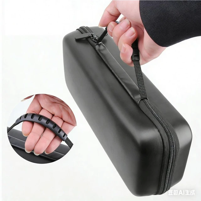 Alt view image 6 of 6 - EVA Shockproof Protective Carry Bag with Mesh Pocket Hard Shell Bag for Odin 3 Gaming Accessories