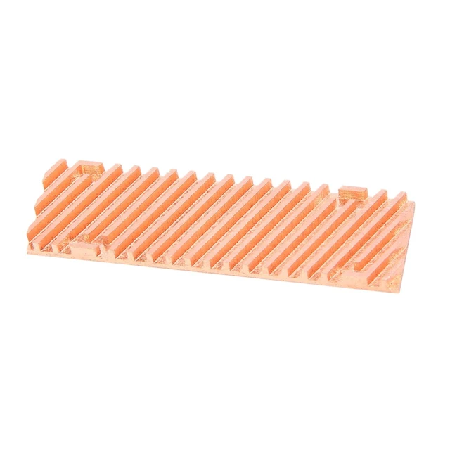 Alt view image 11 of 12 - Ultra Thin Pure Copper Heatsink Cooler Heat Sink SSD Thermal Pad for M.2 2280 PCI-E NVME SSD 70X20X4mm