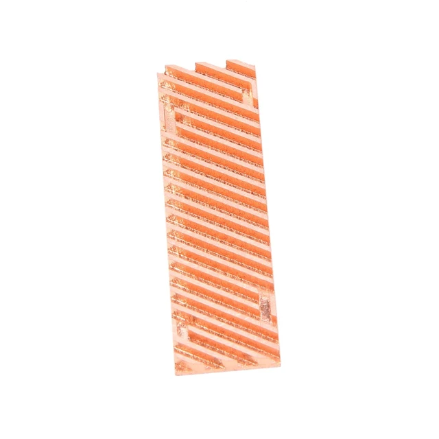Alt view image 12 of 12 - Ultra Thin Pure Copper Heatsink Cooler Heat Sink SSD Thermal Pad for M.2 2280 PCI-E NVME SSD 70X20X4mm