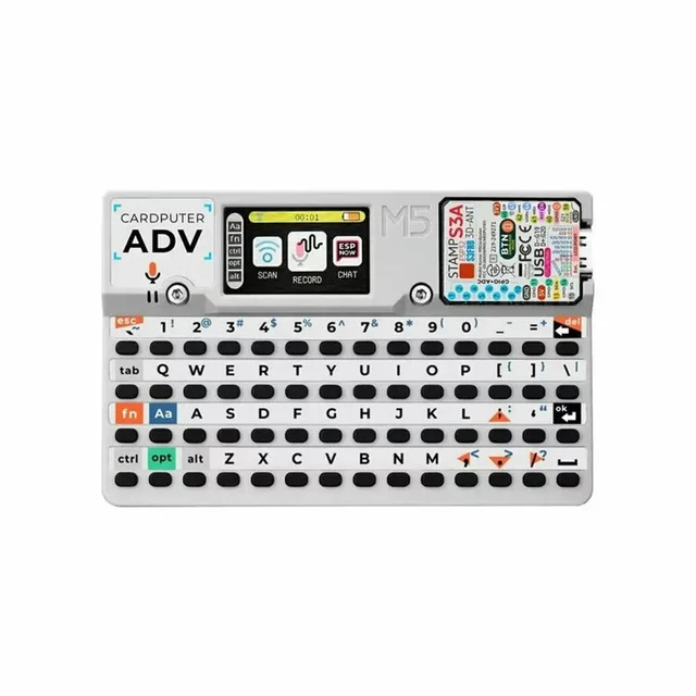 Alt view image 4 of 6 - Cardputer Adv Programmable Computer ESP32 Computer M5stamps3a Development Kit 56 Key Keyboard Card 1.14 Inch Screen