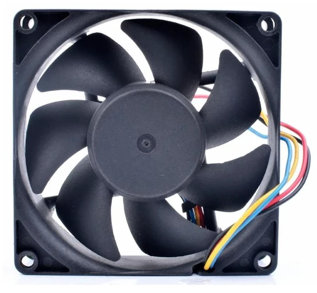 Alt view image 7 of 8 - PF80251B1-D04C-S99 8cm 8025 80x80x25mm 12V 4.1W 4 line server chassis CPU cooling fan