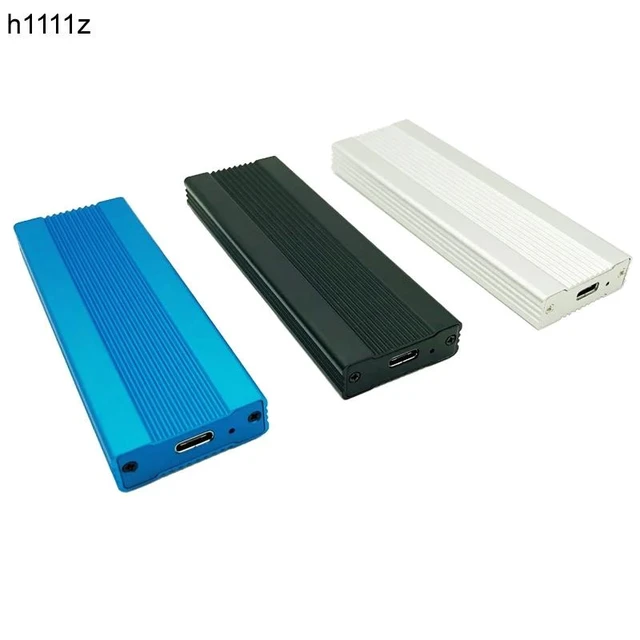 Alt view image 7 of 12 - NVME M.2 Enclosure Full Aluminium HDD Enclosure HDD Case Mobile HDD Box TYPE C 3.1 ASM2362 m.2 USB3.1 PCIE SS D TYPEC SSD M2 Case (Random color)