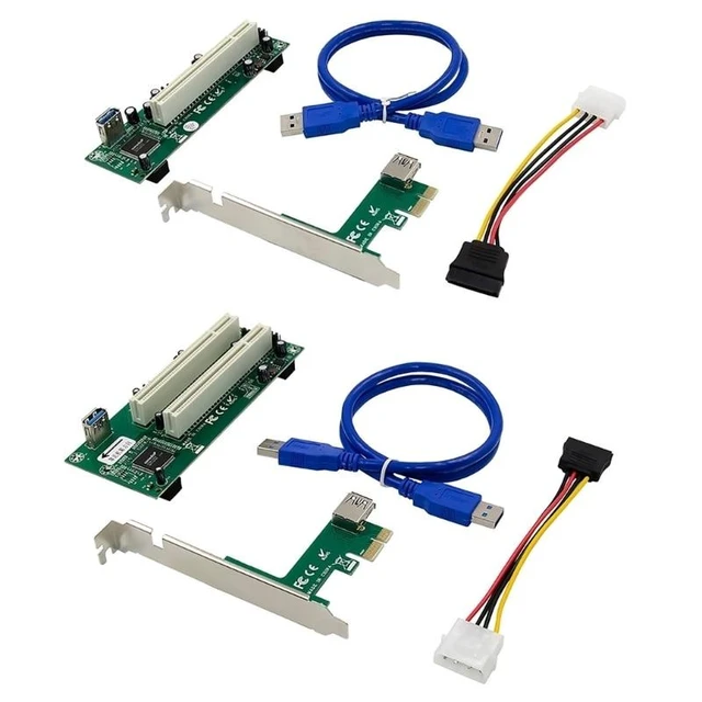 Alt view image 8 of 12 - PCI-Express To PCI Adapter Card Pcie To Pci Slot Expansion Card with 15 Pin SATA Power Cable Connector For PC(as shown)