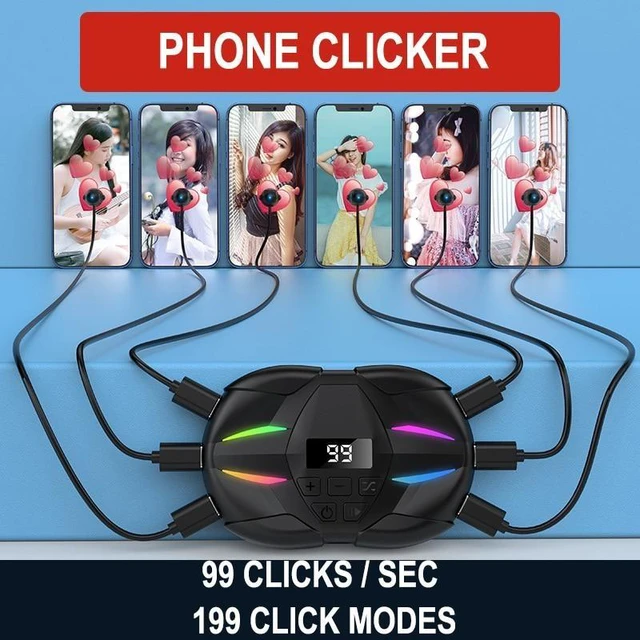 Alt view image 8 of 8 - Smartphone Auto Clicker Device for Auto Clicker For Smart Phone Automatic Screen Tapper Simulated Finger Clicking USB Simulator(ClickerwithClickhead)