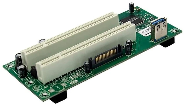 Alt view image 12 of 12 - PCI-Express To PCI Adapter Card Pcie To Pci Slot Expansion Card with 15 Pin SATA Power Cable Connector For PC(as shown)