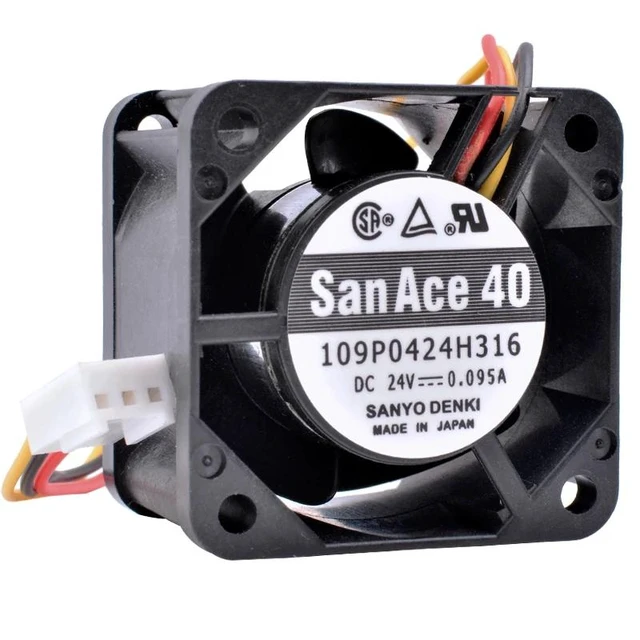 Alt view image 5 of 8 - 109P0424H316 4cm 4028 40x40x28mm DC24V 0.095A High-end server inverter NCUSIEMENS cooling fan