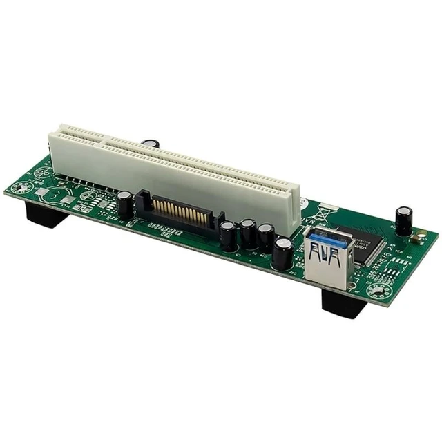 Alt view image 11 of 12 - PCI-Express To PCI Adapter Card Pcie To Pci Slot Expansion Card with 15 Pin SATA Power Cable Connector For PC(as shown)