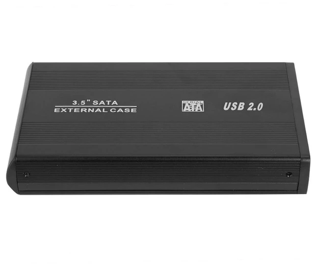 Alt view image 9 of 12 - 3.5 inch Serial ATA Hard Disk to USB2.0 Adapter External Hard Drive Enclosure for Desktop Computer Storage Devices