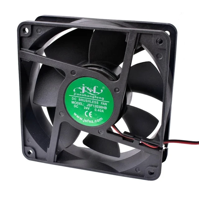 Alt view image 7 of 8 - 12038 120x120x38mm 120mm fan 24V 0.45A Two - line Double ball bearing large air volume inverter cooling fan