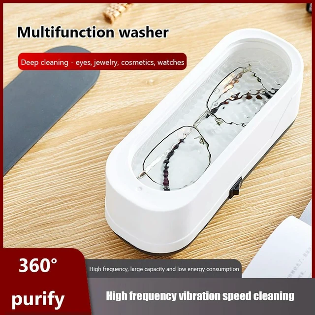 Alt view image 12 of 12 - Plastic Makeup Brush Cleaner Multipurpose Ultrasonic Jewelry Cleaner Electric Simple Operation for Everyday Objects
