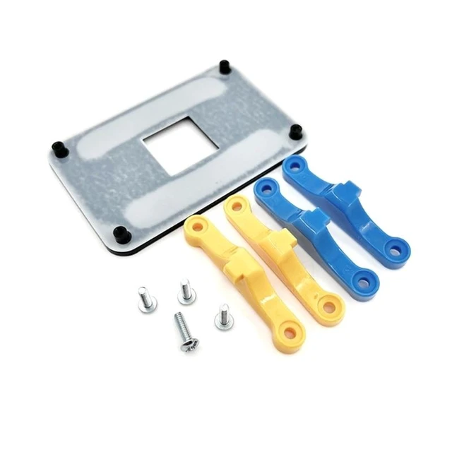 Alt view image 12 of 12 - AM5 Motherboard Heatsink Bracket for Gaming PCs Heavy Workloads AM5 CPU Heatsink Bracket Keep Desktop Running Smoothly(Blue)