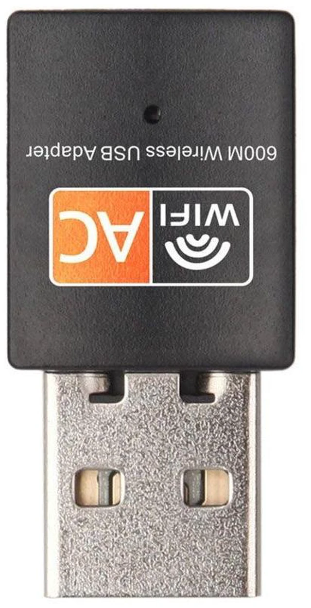 Alt view image 6 of 10 - 600 Mbps 2.4GHz+5GHz Dual Band USB Wifi Adapter Wireless Network Card Wireless USB WiFi Adapter Wifi Dongle PC Network Card