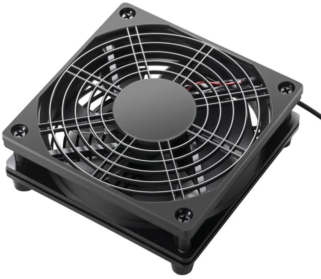 Alt view image 8 of 12 - Mini Cooling Fan for Android TV Box Computer Cooler Set Top Box Router TV Box Cooler USB Power Radiator