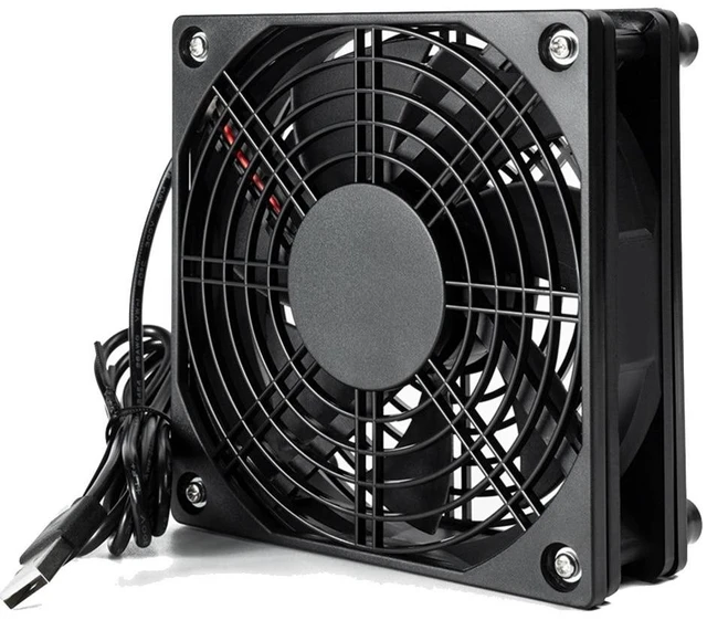 Alt view image 9 of 12 - Mini Cooling Fan for Android TV Box Computer Cooler Set Top Box Router TV Box Cooler USB Power Radiator
