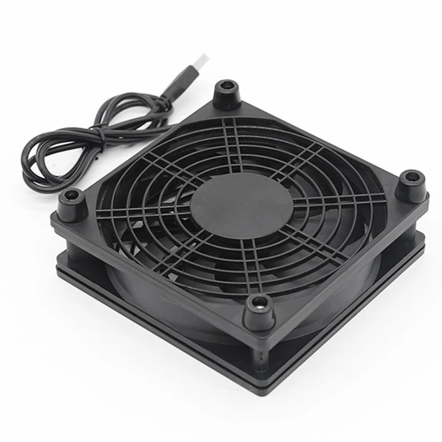 Alt view image 11 of 12 - Mini Cooling Fan for Android TV Box Computer Cooler Set Top Box Router TV Box Cooler USB Power Radiator