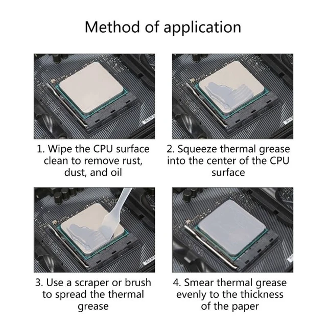 Alt view image 9 of 12 - HY P15 1g/2g Silicone Heatsink Grease Thermal Compound Paste 15.2-W High Conductive For CPU GPU Chipset Notebook Cooling(2G)