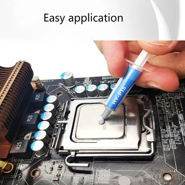 Alt view image 11 of 12 - HY P15 1g/2g Silicone Heatsink Grease Thermal Compound Paste 15.2-W High Conductive For CPU GPU Chipset Notebook Cooling(2G)
