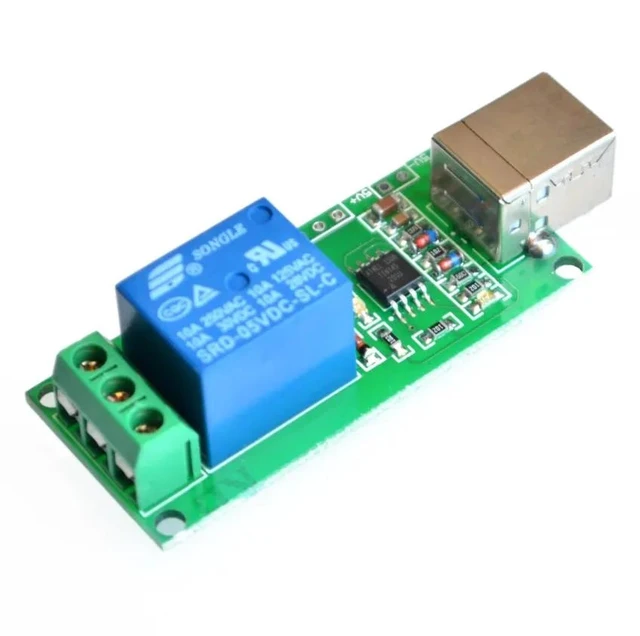 Alt view image 4 of 6 - 5V USB Relay 1 Channel Programmable Computer Control For Smart Home