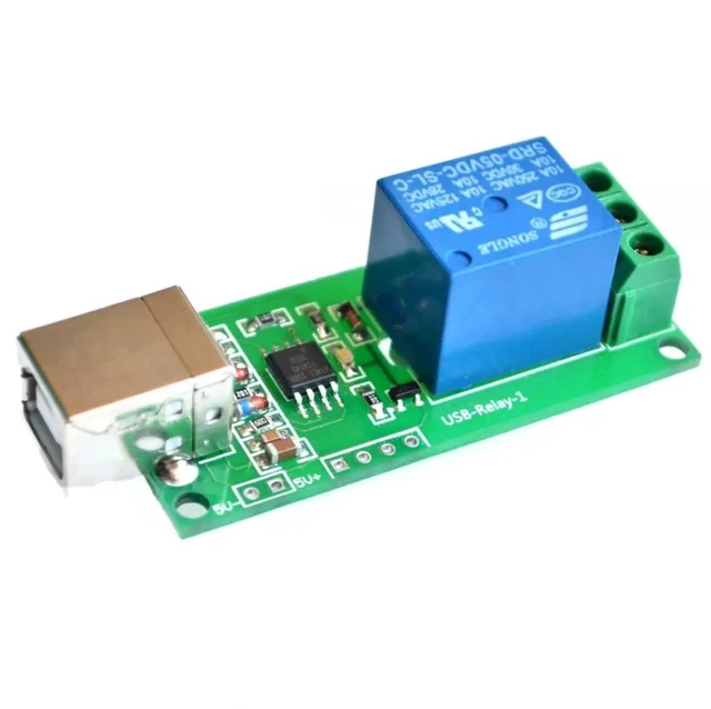 Alt view image 5 of 6 - 5V USB Relay 1 Channel Programmable Computer Control For Smart Home