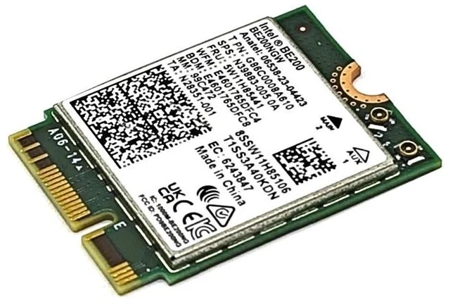 Alt view image 9 of 12 - BE200 WIFI7 Wi-Fi 7 for Intel BE200 Bluetooth 5.4 M.2 Wifi Card BE200NGW 2.4/5/6GHz 5.8Gbps For Windows11 PC Laptop Computer