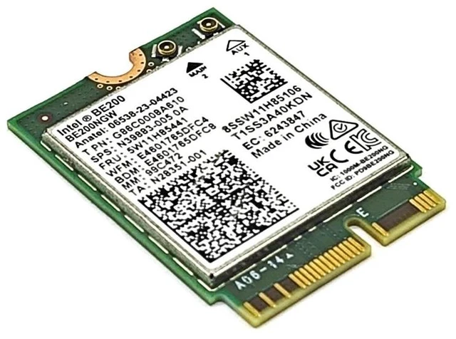 Alt view image 10 of 12 - BE200 WIFI7 Wi-Fi 7 for Intel BE200 Bluetooth 5.4 M.2 Wifi Card BE200NGW 2.4/5/6GHz 5.8Gbps For Windows11 PC Laptop Computer